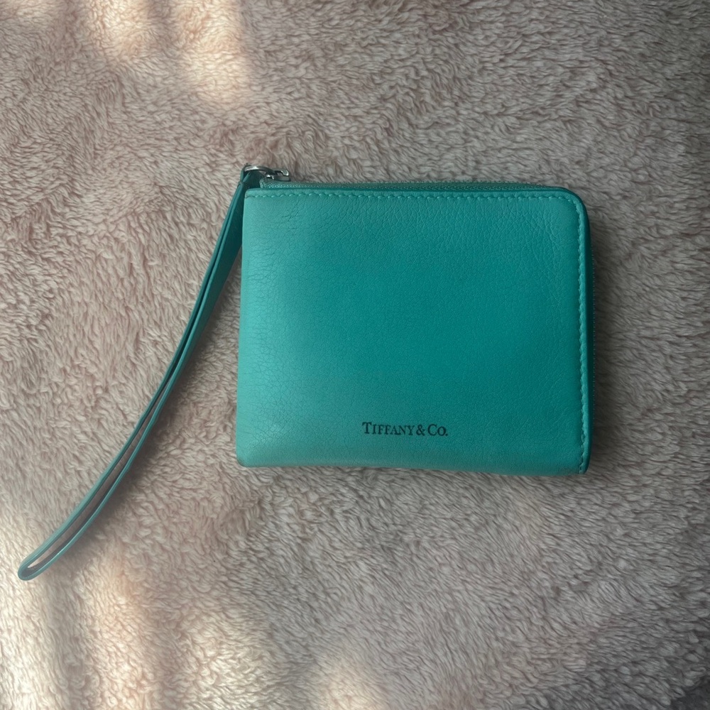 Tiffany & Co. Leather Small Zip Wallet Coin Purse